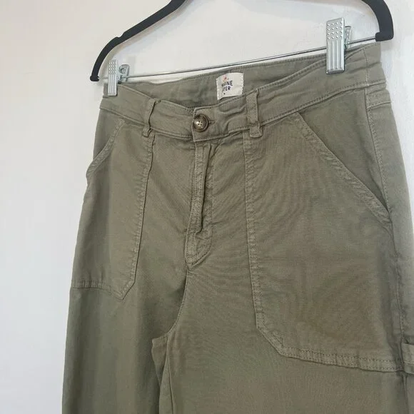 Marine Layer Style 14934 Green Taper Leg Carpenter Utility Pants Stretch 10 - Picture 4 of 11